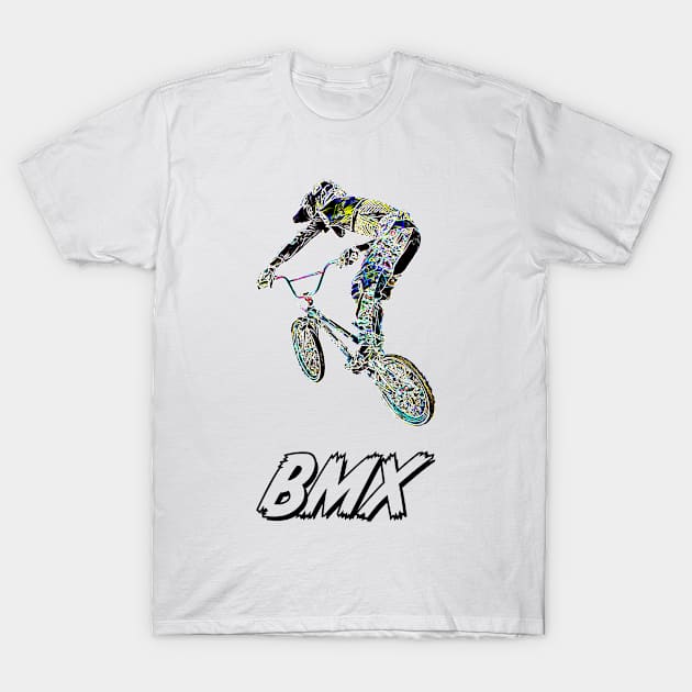 bmx racing T-Shirt by rickylabellevie